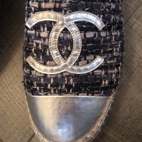Chanel blue & silver espadrilles 💙 - Picture 3 of 10